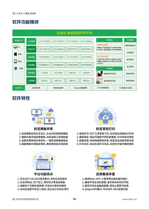 廈門靈馬科技股份 易打標(biāo)食品標(biāo)簽軟件助力食品行業(yè)合規(guī)標(biāo)識管理